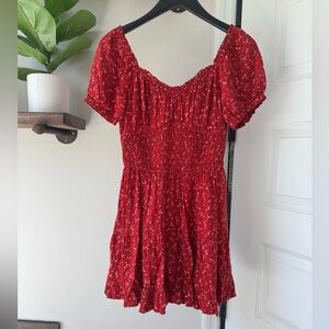 Hollister floral mini dress with shorts!